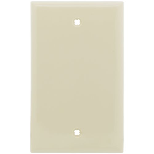 Main product image of 1-Gang No Device Blank Wallplate, Box Mount (Ivory)