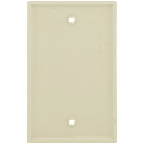Main product image of 1-Gang No Device Blank Wallplate, Box Mount (Ivory)