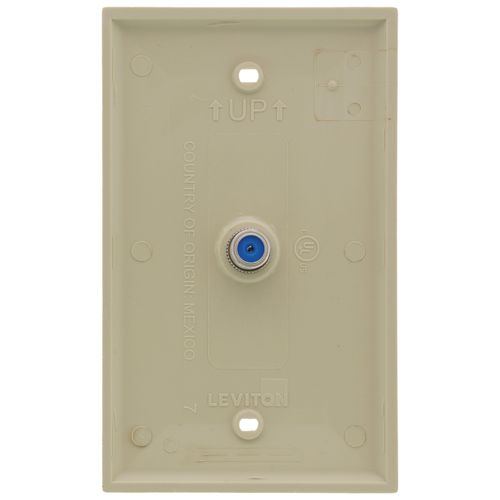 Main product image of Video Wall Jack w/ F-Connector - Ivory
