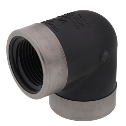 Main product image of 3/4" PVC Schedule 80 Special Reinforced 90-Degree Elbow (FPT)
