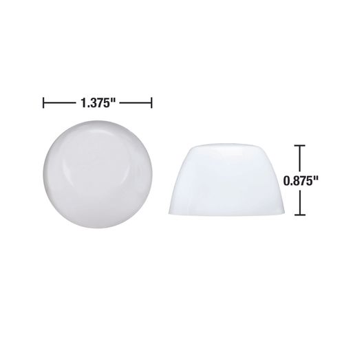 Main product image of White Universal Toilet Bolt Caps (Pack of 2)