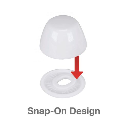 Main product image of White Universal Toilet Bolt Caps (Pack of 2)