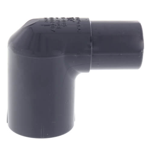Main product image of 1/2" PVC Schedule 80 90° Street Elbow (Spigot x Socket)