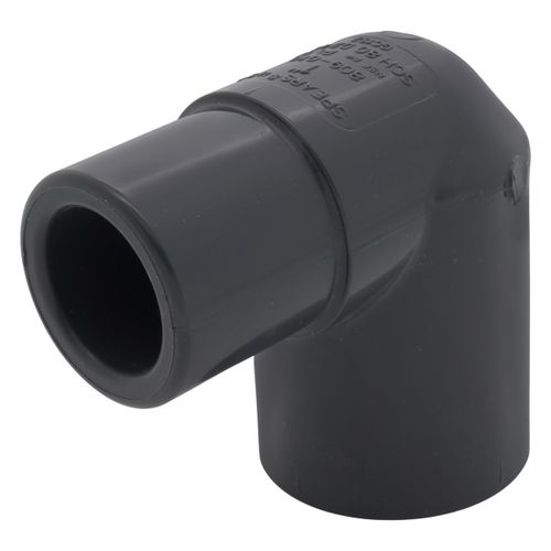 Main product image of 1" PVC Schedule 80 90° Street Elbow (Spigot x Socket)