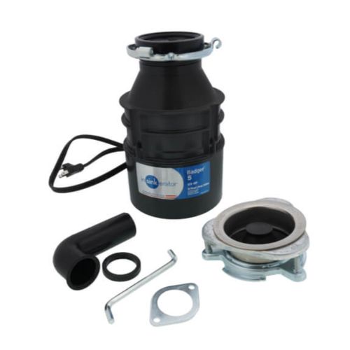 Main product image of Badger 5 Continuous Feed Garbage Disposal w/ Power Cord, 5-Year Limited Warranty