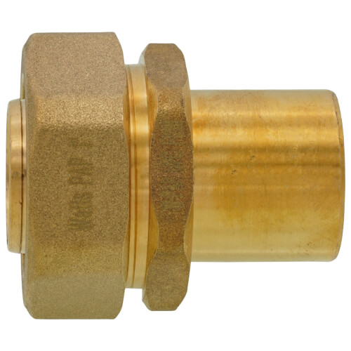 Main product image of 1" PEX-AL-PEX Compression x 1" Male Sweat Adapter