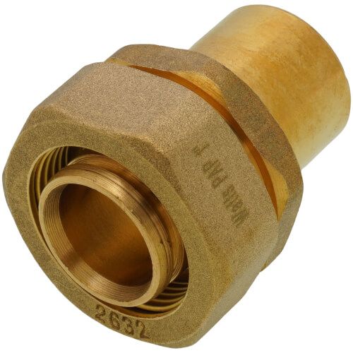 Main product image of 1" PEX-AL-PEX Compression x 1" Male Sweat Adapter