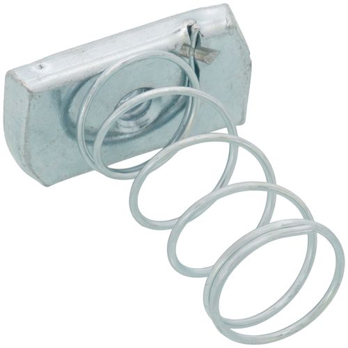 Main product image of 1/4" Electro-Galvanized Strut Nut (Regular Spring)