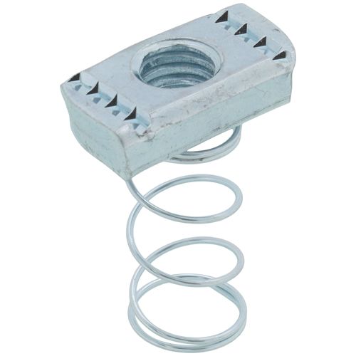 Main product image of 1/2" Electro-Galvanized Strut Nut (Regular Spring)