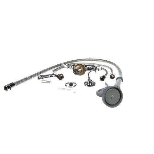 Main product image of Spray Assembly, Single Hole Base, Angled Spray Valve, 44" Flexible Hose, B-0160