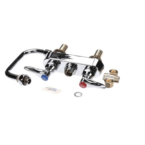 Main product image of Workboard Faucet, Deck Mount, 4" Centers, 6" Swing Nozzle, Lever Handles, 2" Shank, B-1110-XS