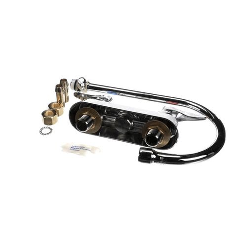 Main product image of Workboard Faucet, 4" Deck Mount, Ceramas, Swivel Gooseneck, 2.2 Gpm Aerator, Lever Handles, B-1141-CR