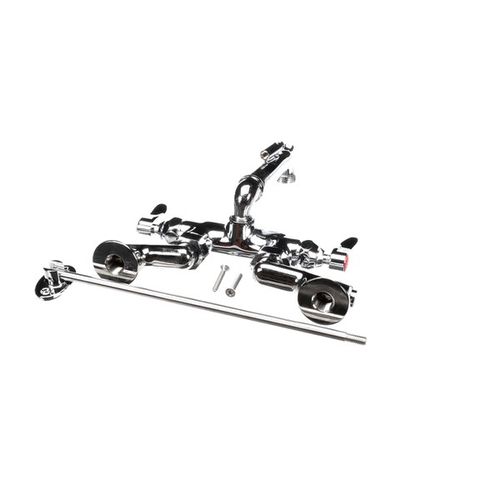 Main product image of Service Sink Faucet, Polished Chrome Finish, Integral Stops, Wall Brace, Garden Hose Outle, B-2345