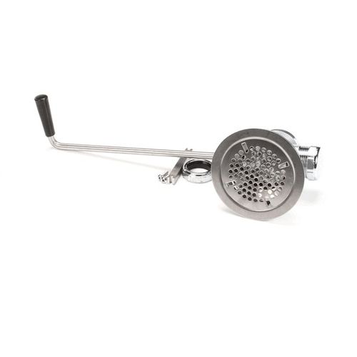 Main product image of Waste Drain Valve, Twist Handle, 3-1/2" x 2", Vr Flat Strainer, B-3952-VR
