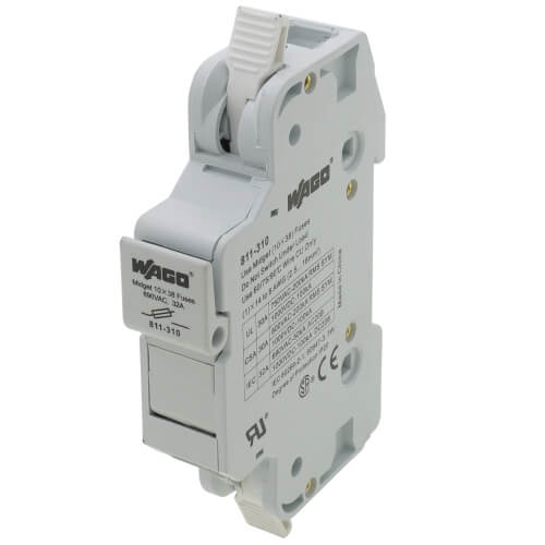 811310 WAGO 811310 2Conductor Fuse Holder for Cylindrical Midget Fuses, 1Pole w/o Blown