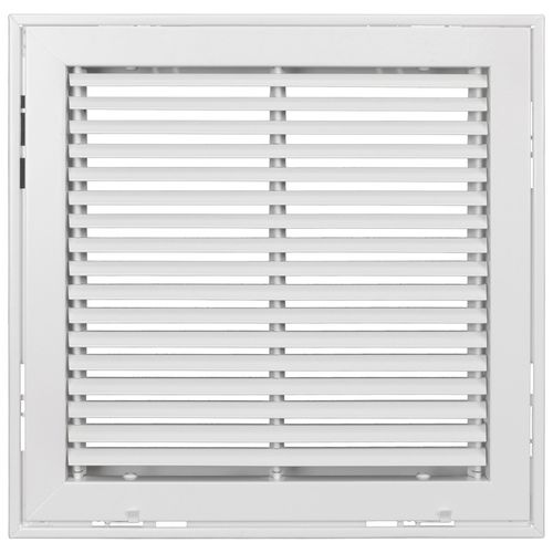 Main product image of 14" x 14" Steel Fixed Bar Filter Grille (White)