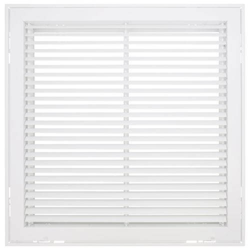 Main product image of 20" x 20" Steel Fixed Bar Filter Grille (White)