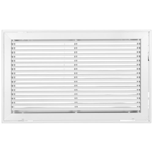 Main product image of 24" x 14" Steel Fixed Bar Filter Grille (White)