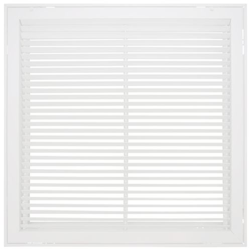 Main product image of 24" x 24" Steel Fixed Bar Filter Grille (White)