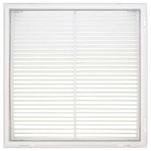 Main product image of 24" x 24" Steel Fixed Bar Filter Grille (White)