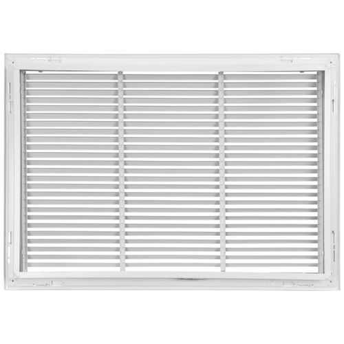 Main product image of 30" x 20" Steel Fixed Bar Filter Grille (White)