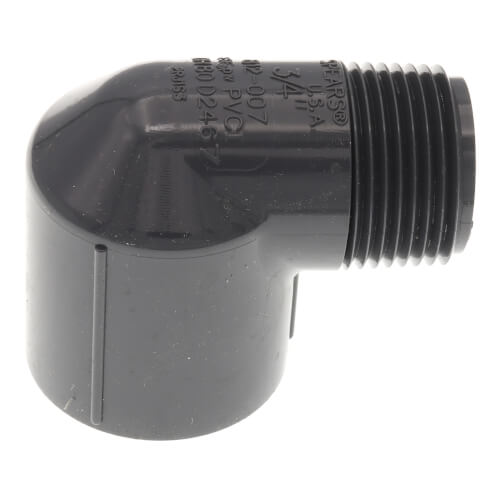 3/4" PVC Schedule 80 90-Degree Street Elbow (MIPT x FIPT)