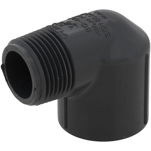 Main product image of 3/4" PVC Schedule 80 90-Degree Street Elbow (MIPT x FIPT)