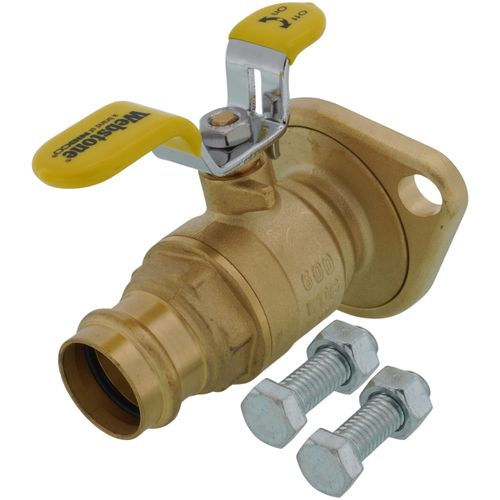 Main product image of 1" Press Full Port Forged Brass Uni-Flange Isolator Flange