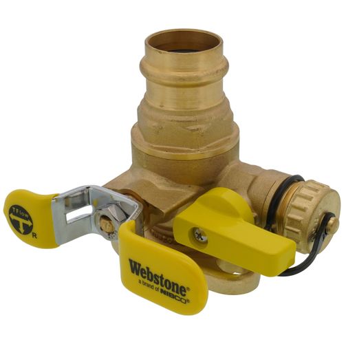 Main product image of 1" Press x Flange High Velocity Isolator w/ Drain & Rotating Flange