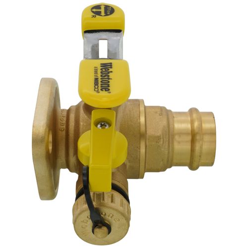 Main product image of 1" Press x Flange High Velocity Isolator w/ Drain & Rotating Flange
