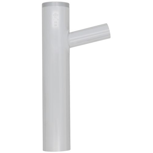 Main product image of 1-1/2" x 8" Hose & Clamp Branch Tailpiece, Threaded Top, 20 GA