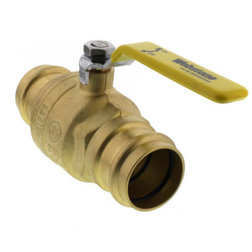 1-1/2" Press Full Port Forged Brass Ball Valve (Lead Free)