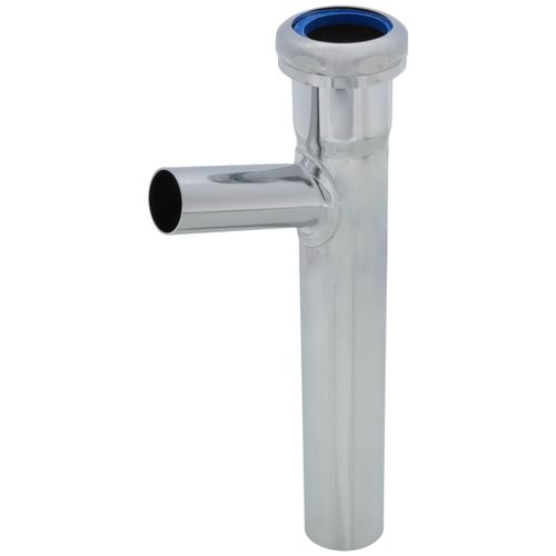 Main product image of 1-1/4" x 8" Hose & Clamp Branch Tailpiece, Slip Joint Top, 20 GA, 7/8" Branch (Nut Down)