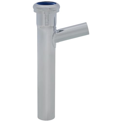 Main product image of 1-1/4" x 8" Hose & Clamp Branch Tailpiece, Slip Joint Top, 20 GA, 7/8" Branch (Nut Down)