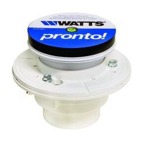 Main product image of 5" Round Pronto PVC Adjustable Floor Drain, 4" Socket Outlet (FD-194-PR5-60)