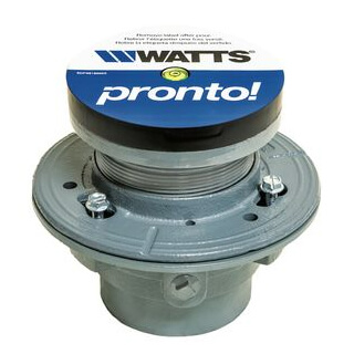 Main product image of 6" Round Pronto Cast Iron Adjustable Floor Drain, 2" No Hub Outlet (FD-192-PR6)