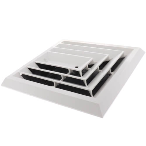 Main product image of GRD3 3-Way Low Clearance Grille w/ Damper (8" x 8")