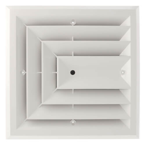 Main product image of GRD3 3-Way Low Clearance Grille w/ Damper (8" x 8")