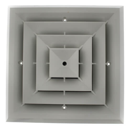 Main product image of GRD4 4-Way Low Clearance Grille w/ Damper (8" x 8")