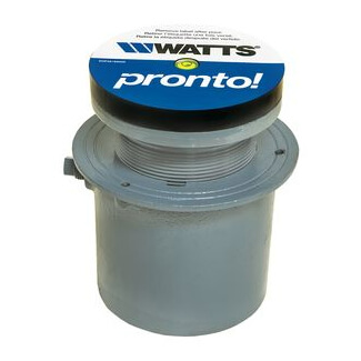 Main product image of 5" Round Pronto Cast Iron Adjustable Floor Drain, 4" Push On Outlet (FD-294P-PR5)