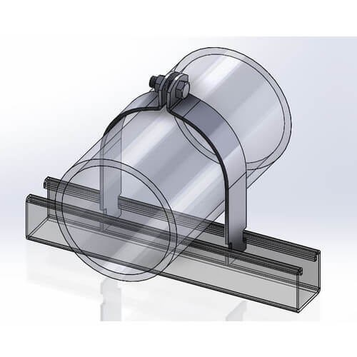 Main product image of 2" Pipe Clamp, Grade 304 (Stainless Steel)