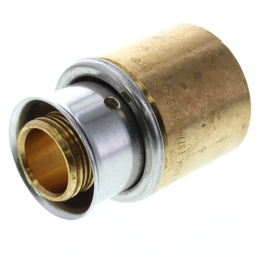 Bronze 5/8" PEX Press x 1/2" Copper Pipe Adapter