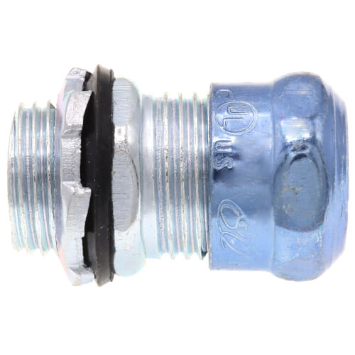 Main product image of 1/2" EMT Steel Rain/Concrete Tight Compression Connector