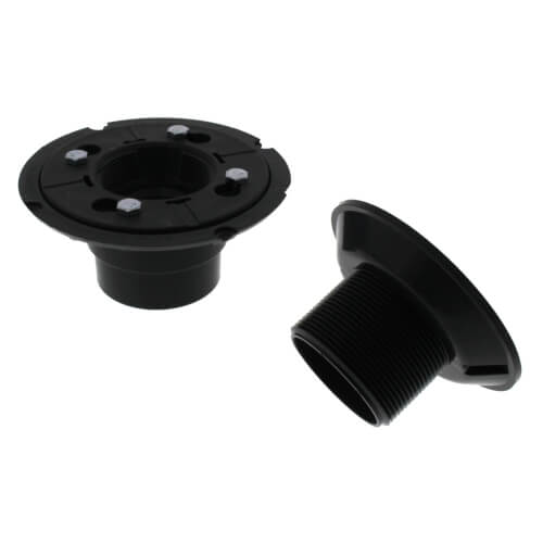 Main product image of PVC Screw On Shower Pan Drain w/ Stainless Steel Strainer & Plastic Rim