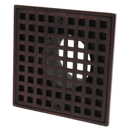 Main product image of 4-3/16" Dia. Shower Pan Drain w/ Oil-Rubbed Bronze Head Adapter