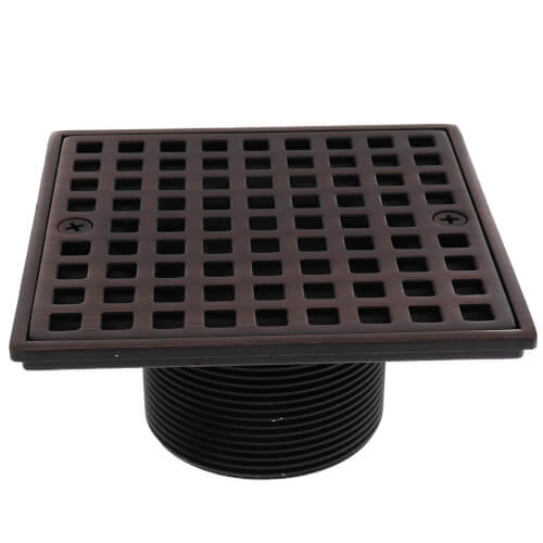 Main product image of 4-3/16" Dia. Shower Pan Drain w/ Oil-Rubbed Bronze Head Adapter