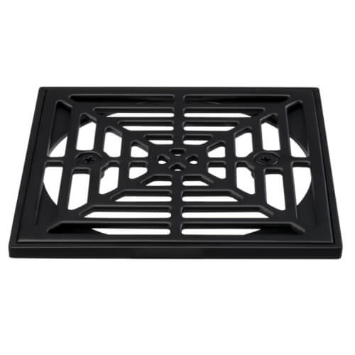Main product image of 4-1/2" Square Cast Metal Ring & Strainer (Matte Stainless Steel Finish)