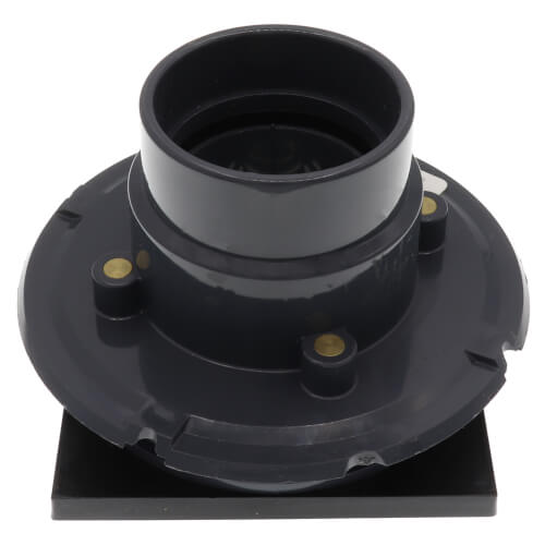 Main product image of Cast Bronze Shower Pan Drain w/ Test Plug, Screw-On Stainless Steel Strainer, w/ Rim