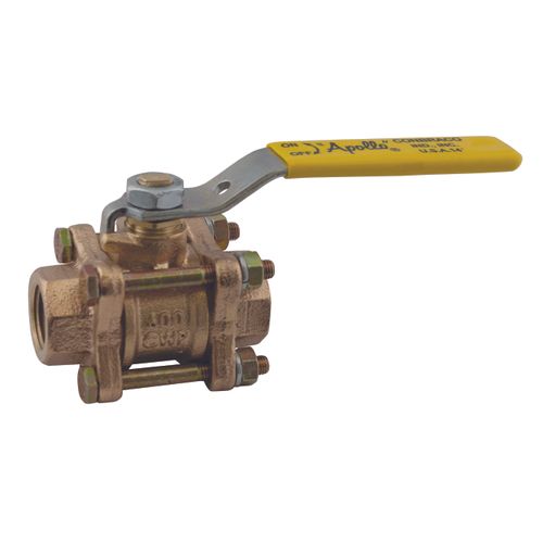 Main product image of 1/4" 3-Piece Full Port Threaded Ball Valve (8.1 Cv)