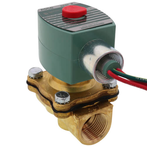 Main product image of 3/4" Normally Closed, 2-Way Brass Solenoid Valve (120/60VAC)